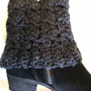 🍁2 for $15 SALE. Crocheted Black Boot toppers
